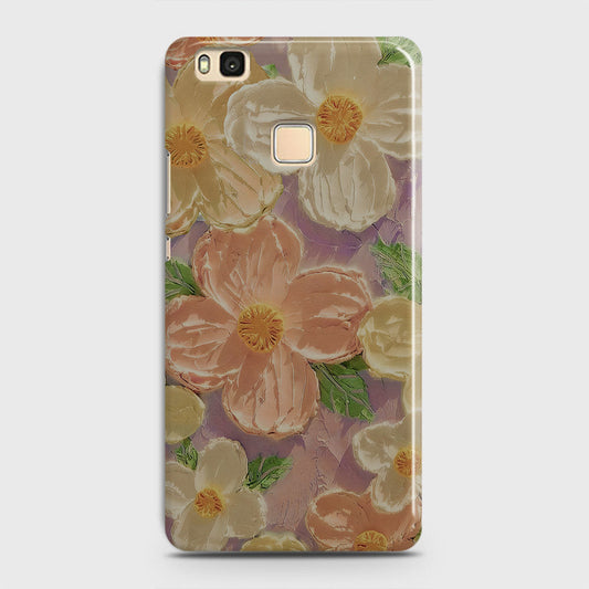 Huawei P9 Lite Cover - Floral Series - Design 11 - White & Green - Matte Finish - Snap On Hard Case with LifeTime Colors Guarantee