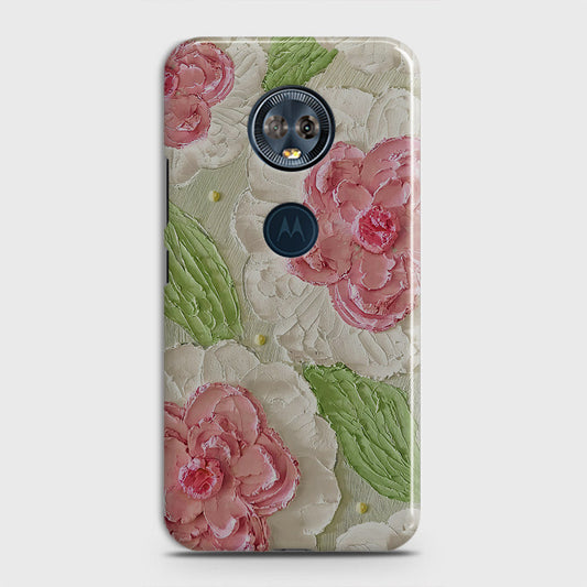 Motorola E5 Plus Cover - Floral Series - Design 13 - Green - Matte Finish - Snap On Hard Case with LifeTime Colors Guarantee