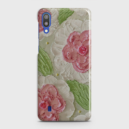 Samsung Galaxy M10 Cover - Floral Series - Design 13 - Green - Matte Finish - Snap On Hard Case with LifeTime Colors Guarantee