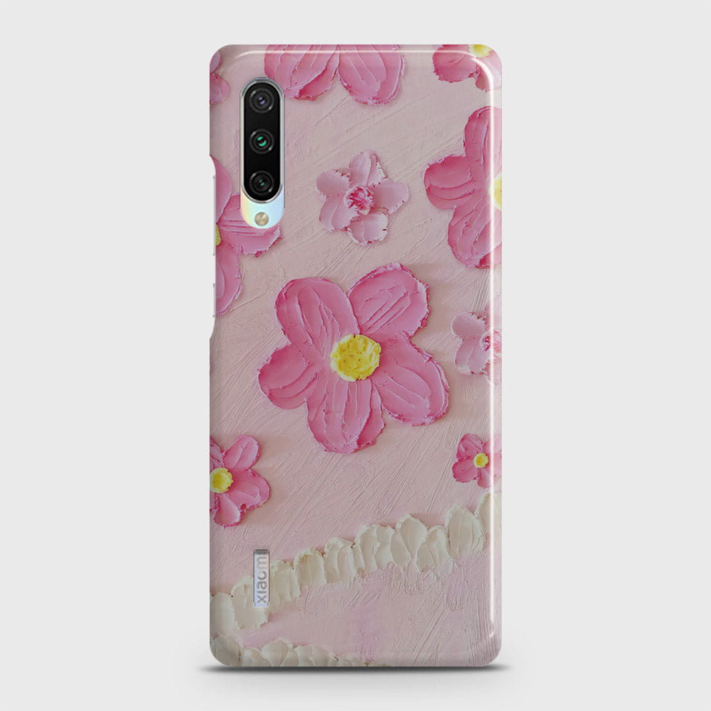 Xiaomi Mi A3 Cover Floral Series Design Pink Matte