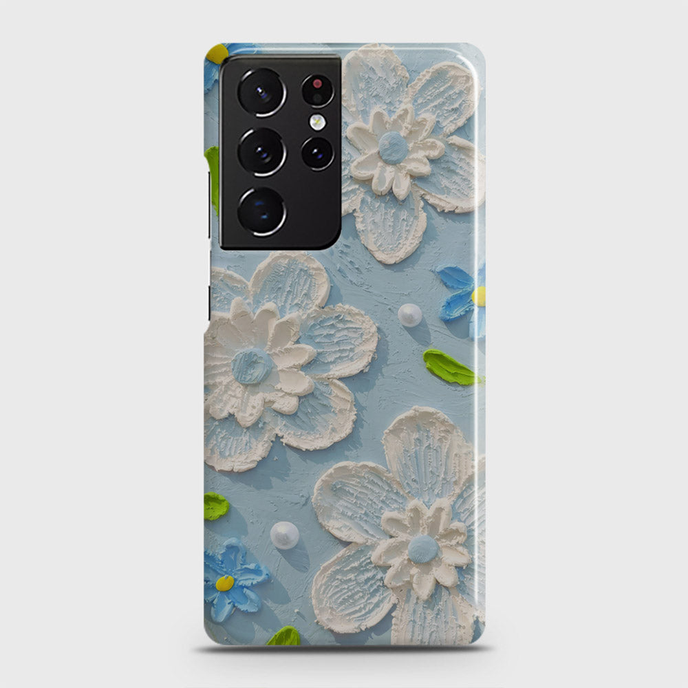 Samsung Galaxy S21 Ultra 5G Cover Floral Series Design Sky