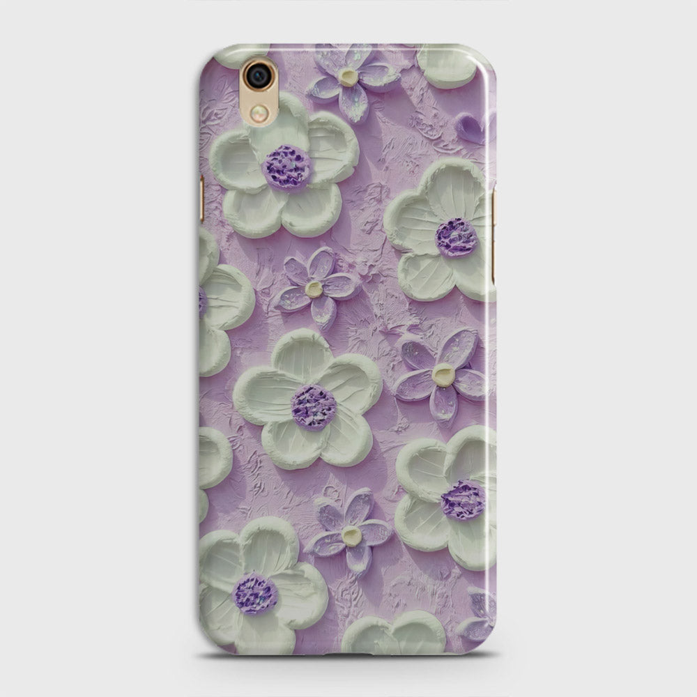 Oppo F1 Plus R9 Cover Floral Series Design Purple