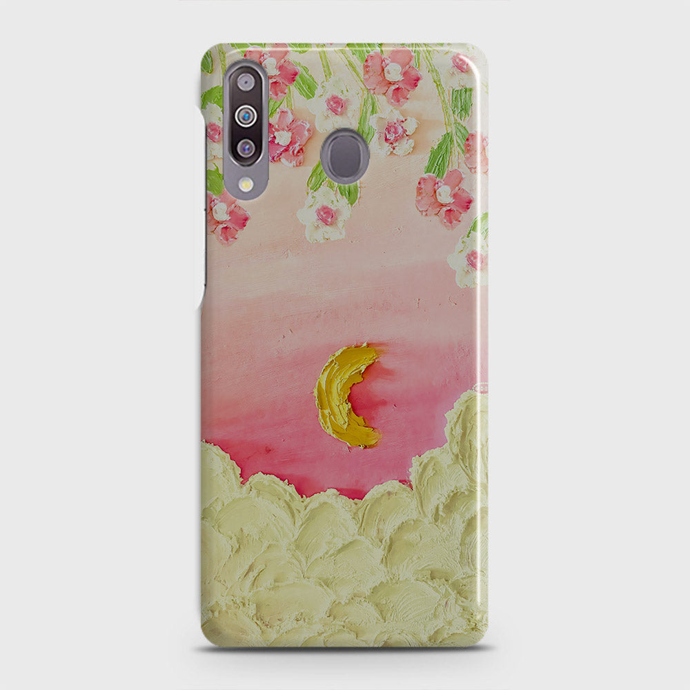 Samsung Galaxy M30 Cover Floral Series Design Pink