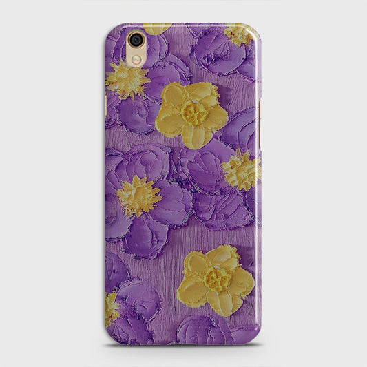 Oppo F1 Plus / R9 Cover - Floral Series - Design 8 - Purple & Yellow - Matte Finish - Snap On Hard Case with LifeTime Colors Guarantee