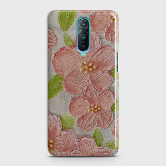 Oppo R17 Pro Cover - Floral Series - Design 9 - Pink & Green - Matte Finish - Snap On Hard Case with LifeTime Colors Guarantee