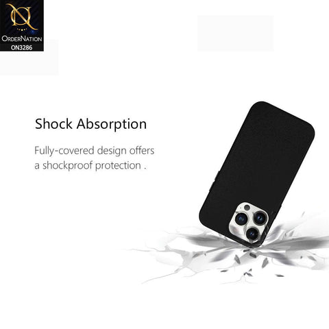 iPhone 15 Pro Cover - Black - K-DOO Noble Collection Leather PU - PC Case