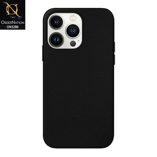 iPhone 15 Pro Cover - Black - K-DOO Noble Collection Leather PU - PC Case