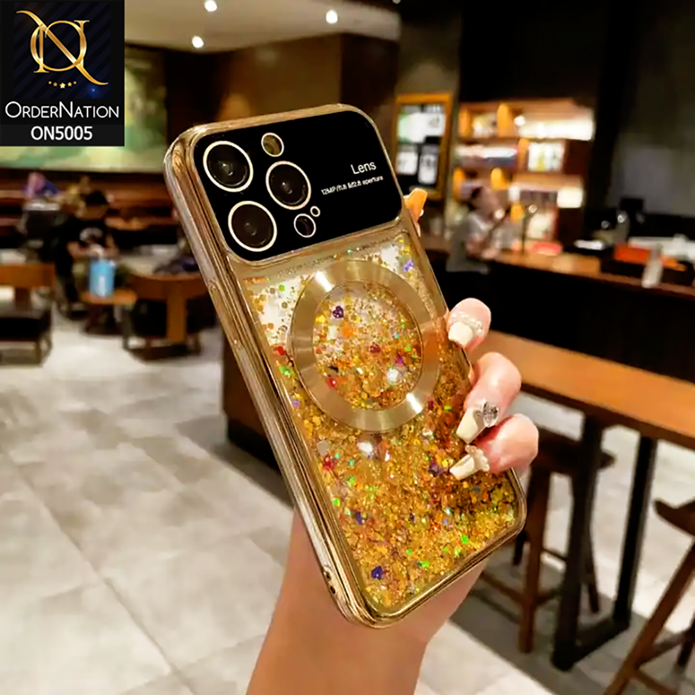 iPhone 13 Pro Max Cover Golden New Luxury Electroplating