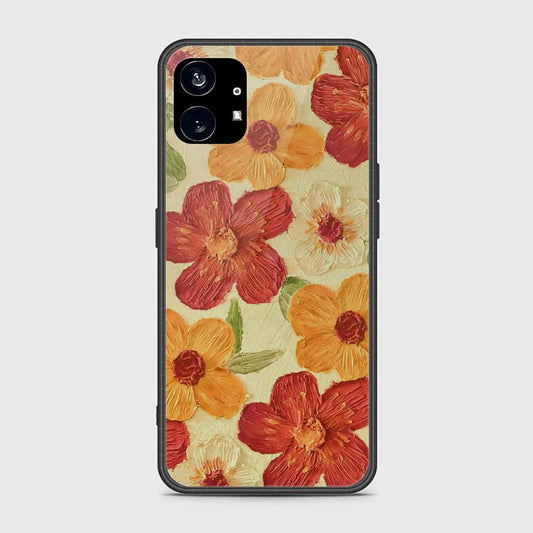 Nothing Phone 1 Cover - Floral Series - Design 6 - Red & Orange - HQ Premium Shine Durable Shatterproof Case