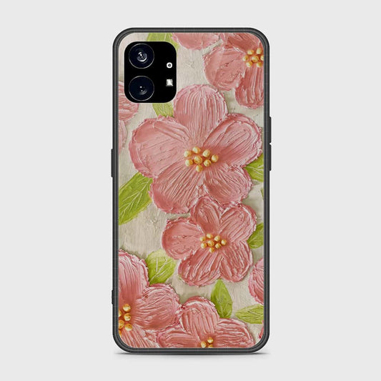 Nothing Phone 1 Cover - Floral Series - Design 9 - Pink & Green - HQ Premium Shine Durable Shatterproof Case