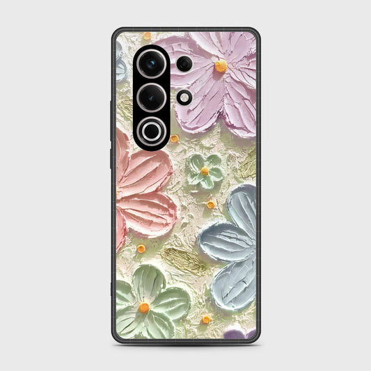 itel S25 Ultra Cover - Floral Series - Design 15 - Blue & Green - HQ Premium Shine Durable Shatterproof Case