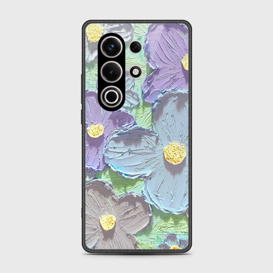 itel S25 Ultra Cover - Floral Series - Design 1 - Purple & Aqua - HQ Premium Shine Durable Shatterproof Case