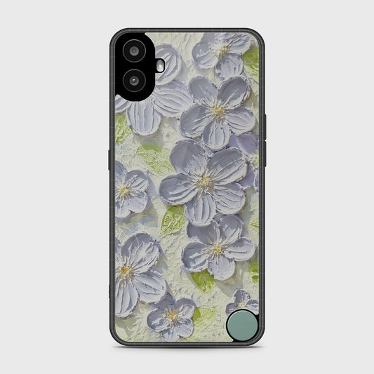 Nothing CMF Phone 1 Cover - Floral Series - Design 12 - Grey & Green - HQ Premium Shine Durable Shatterproof Case