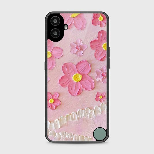 Nothing CMF Phone 1 Cover - Floral Series - Design 2 - Pink - HQ Premium Shine Durable Shatterproof Case