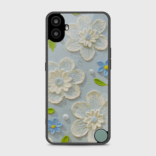 Nothing CMF Phone 1 Cover - Floral Series - Design 3 - Sky Blue - HQ Premium Shine Durable Shatterproof Case
