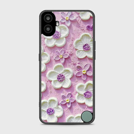 Nothing CMF Phone 1 Cover - Floral Series - Design 4 - Purple & White - HQ Premium Shine Durable Shatterproof Case