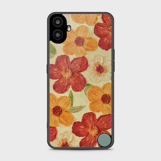 Nothing CMF Phone 1 Cover - Floral Series - Design 6 - Red & Orange - HQ Premium Shine Durable Shatterproof Case