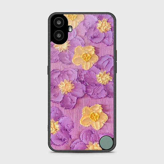 Nothing CMF Phone 1 Cover - Floral Series - Design 8 - Purple & Yellow - HQ Premium Shine Durable Shatterproof Case