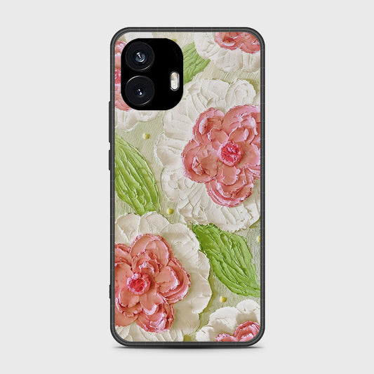 Nothing Phone 2 Cover - Floral Series - Design 13 - Offwhite & Green - HQ Premium Shine Durable Shatterproof Case