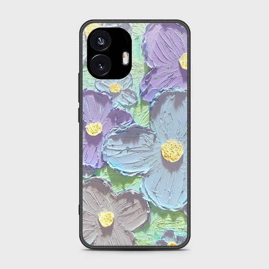Nothing Phone 2 Cover - Floral Series - Design 1 - Purple & Aqua - HQ Premium Shine Durable Shatterproof Case