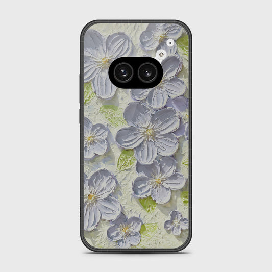 Nothing Phone 2a Cover - Floral Series - Design 12 - Grey & Green - HQ Premium Shine Durable Shatterproof Case
