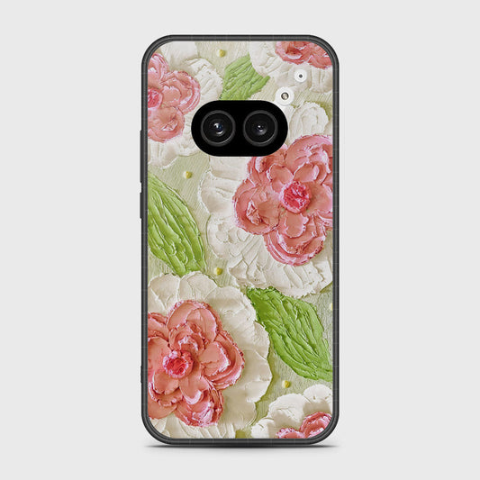 Nothing Phone 2a Cover - Floral Series - Design 13 - Offwhite & Green - HQ Premium Shine Durable Shatterproof Case