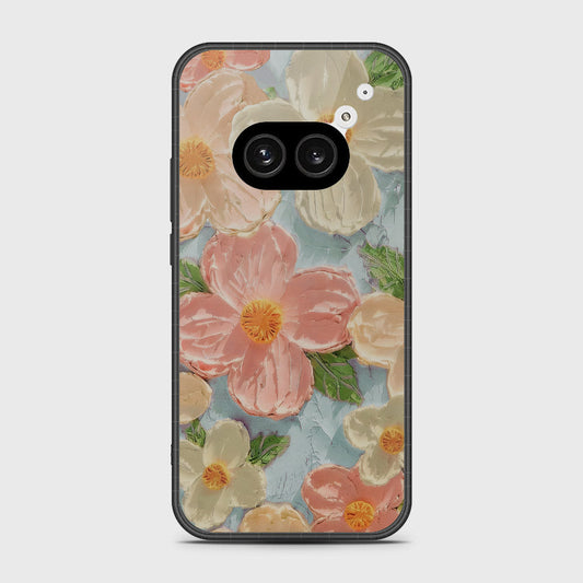 Nothing Phone 2a Cover - Floral Series - Design 16 - Cyan & Pink - HQ Premium Shine Durable Shatterproof Case