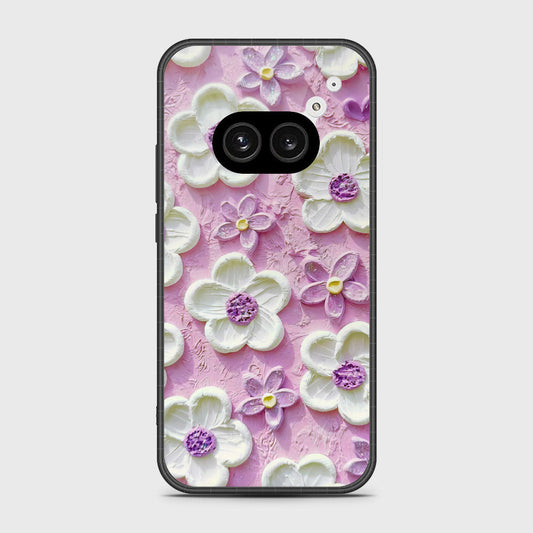Nothing Phone 2a Cover - Floral Series - Design 4 - Purple & White - HQ Premium Shine Durable Shatterproof Case