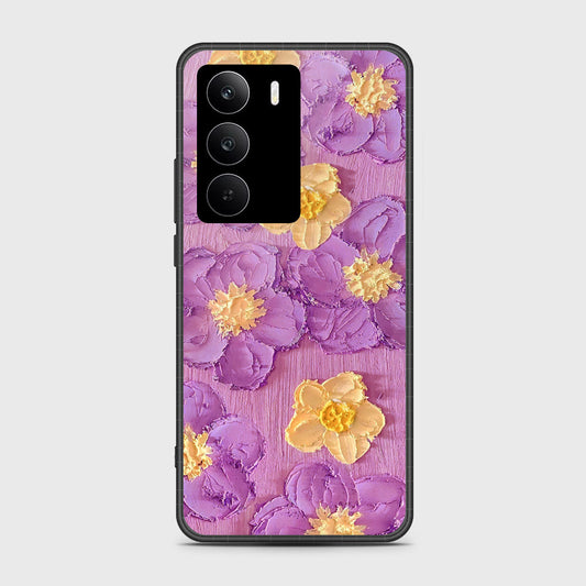 Realme C75x Cover - Floral Series - Design 8 - Purple & Yellow - HQ Premium Shine Durable Shatterproof Case