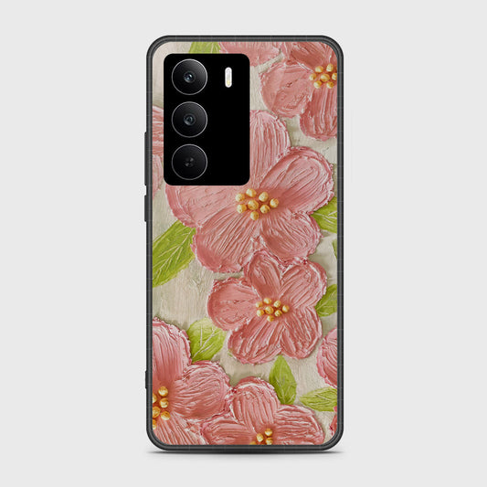 Realme C75 Cover - Floral Series - Design 9 - Pink & Green - HQ Premium Shine Durable Shatterproof Case