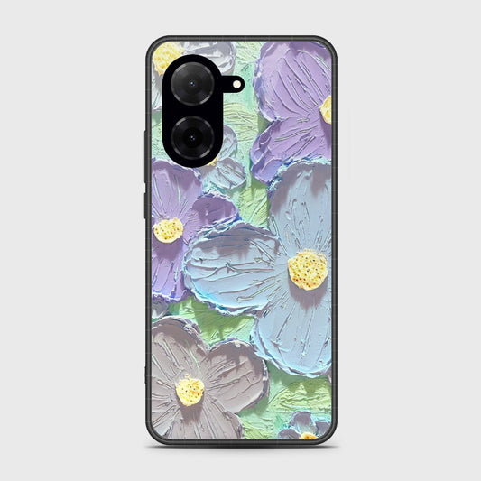 Xiaomi Redmi A5 4G Cover - Floral Series - Design 1 - Purple & Aqua - HQ Premium Shine Durable Shatterproof Case