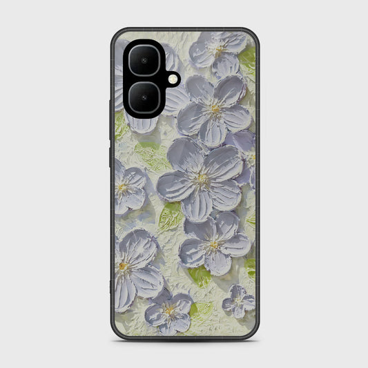 Infinix Smart 10 Cover - Floral Series - Design 12 - Grey & Green - HQ Premium Shine Durable Shatterproof Case