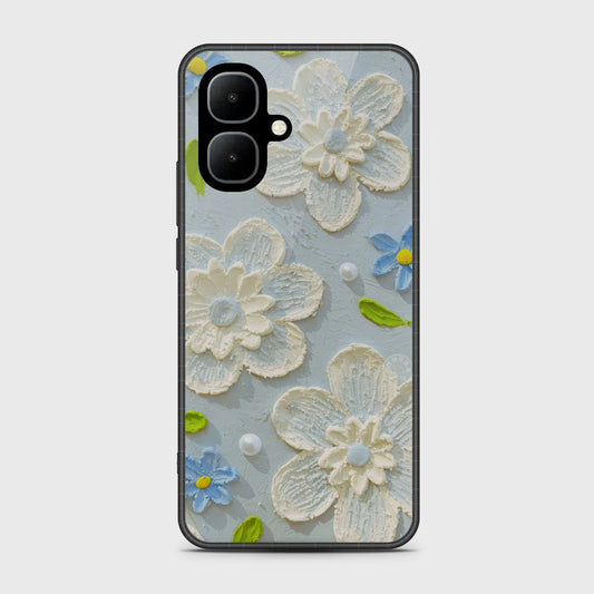 Infinix Smart 10 Cover - Floral Series - Design 3 - Sky Blue - HQ Premium Shine Durable Shatterproof Case