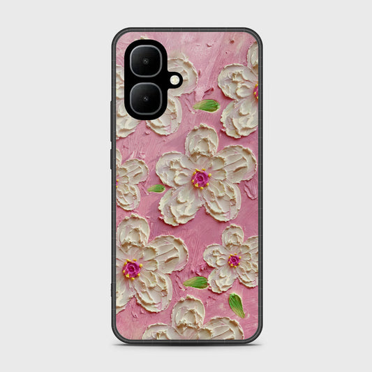 Infinix Smart 10 Cover - Floral Series - Design 5 - Pink & White - HQ Premium Shine Durable Shatterproof Case