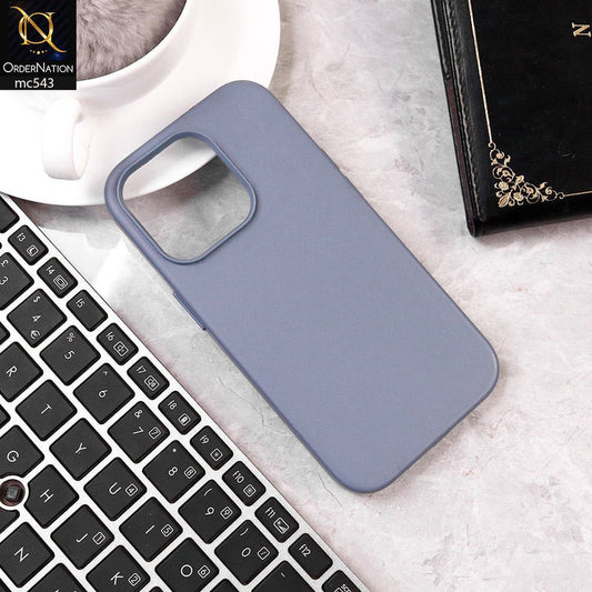 iPhone 14 Pro Cover - Light Purple -  Luxury Elegant Leather Soft Case
