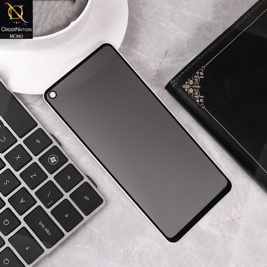 Oppo A54 4G  Screen Protector - Black - Privacy Tempared Screen Protector