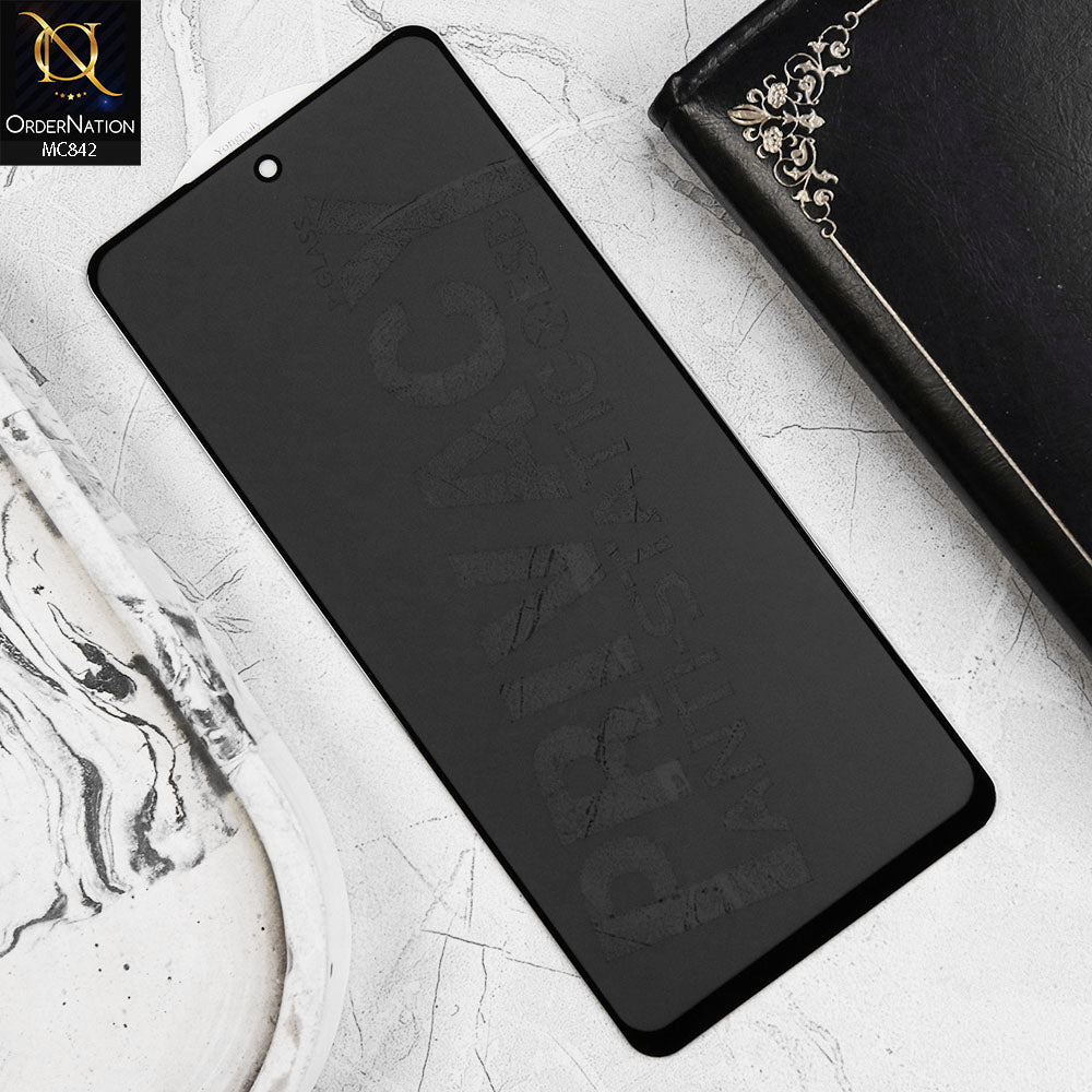 Infinix Smart Cover Black Privacy Tempared Glass Screen
