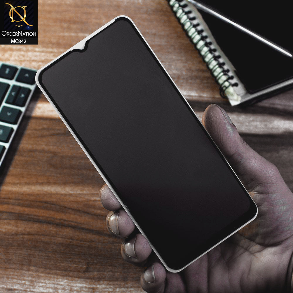 Oppo A12 Screen Protector Black Privacy Tempared Glass Screen