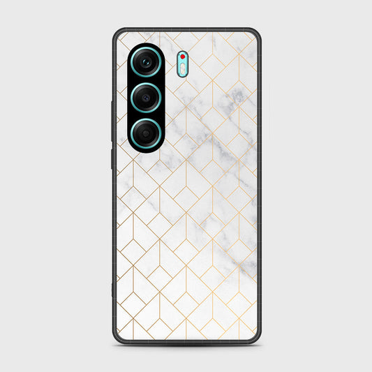 Tecno Camon 40 Pro - White Marble Series 2 - HQ Premium Shine Durable Shatterproof Case