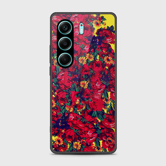 Tecno Camon 40 Pro - Floral Series - HQ Premium Shine Durable Shatterproof Case