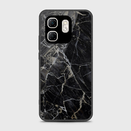 Infinix Hot 50i - Black Marble Series - HQ Premium Shine Durable Shatterproof Case (Fast Delivery)(FS)