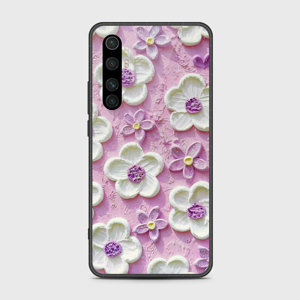 Xiaomi Mi Note 10 Lite Cover Floral Series Design Purple