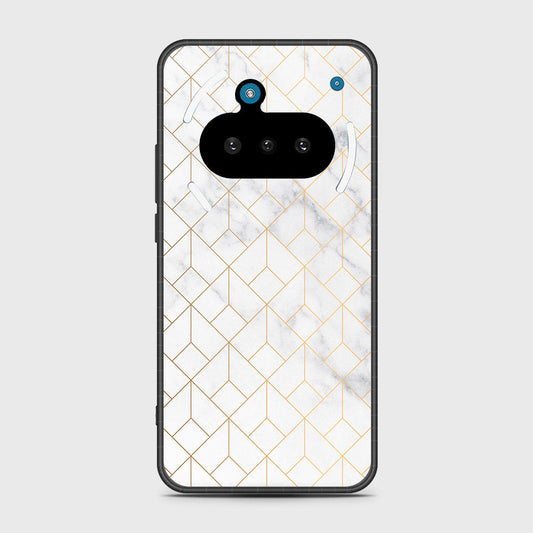 Nothing Phone 3a - White Marble Series 2 - HQ Premium Shine Durable Shatterproof Case