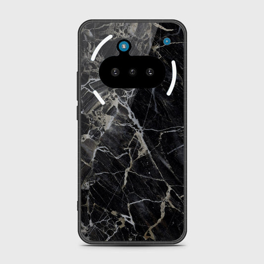 Nothing Phone 3a - Black Marble Series - HQ Premium Shine Durable Shatterproof Case