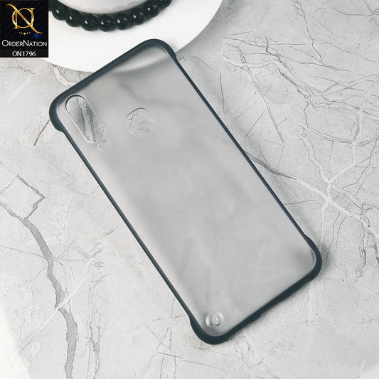 Vivo Y12 Cover - Blue - Soft Colorful Border Semi Transparent Back Shell Case