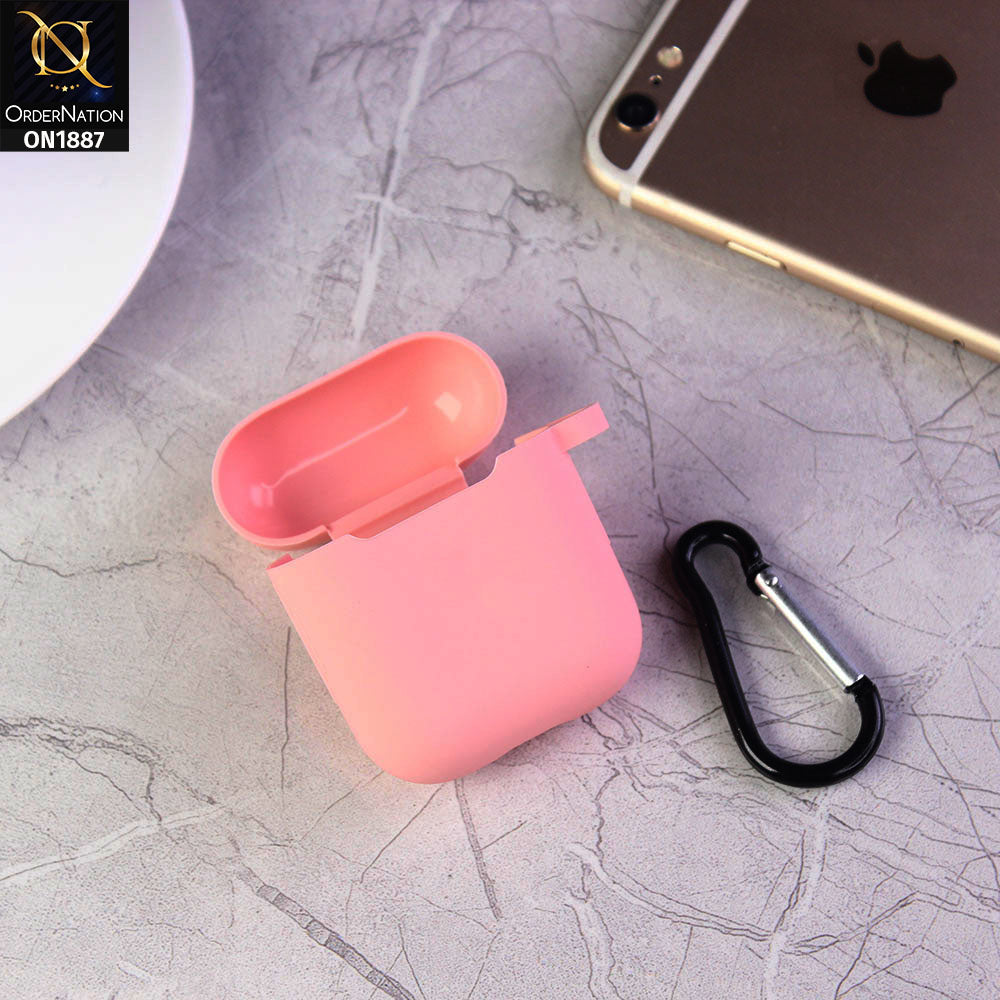 Apple Airpods Cover Pink Candy Color Soft Silicone