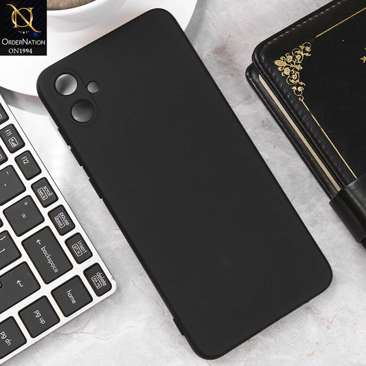 Samsung Galaxy A05 Cover - Black - Matte Shockproof Sillica Gel Soft Case