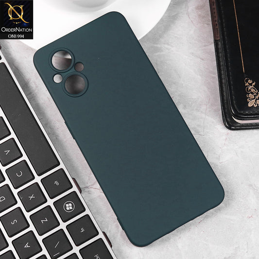 Oppo A96 5G Cover - Midnight Blue -  Matte Shockproof Sillica Gel Soft Case