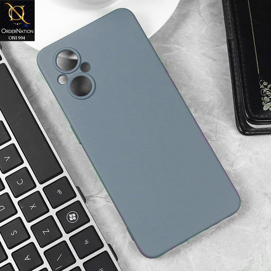 Oppo A96 5G Cover - Steel Gray -  Matte Shockproof Sillica Gel Soft Case