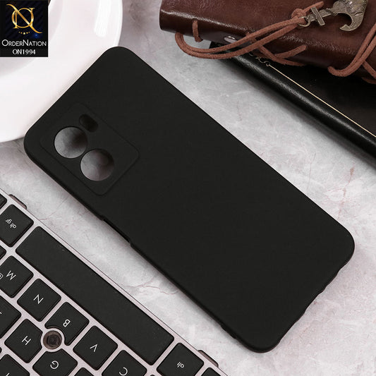 Oppo K10 5G Cover - Black - Matte Shockproof Sillica Gel Soft Case